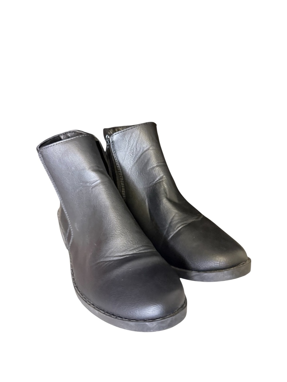 Women’s Classic Black Ankle Boots Size 8